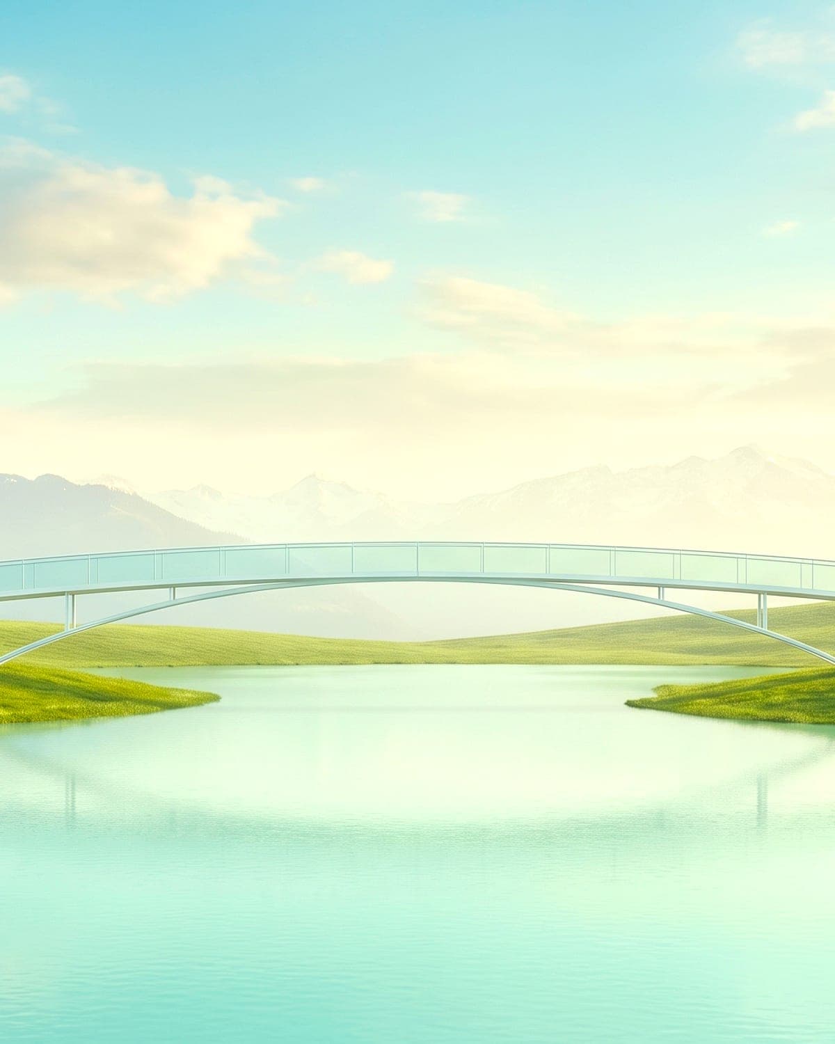 Architecture de béton et de pierre ouverte sur un lac et des montagnes
